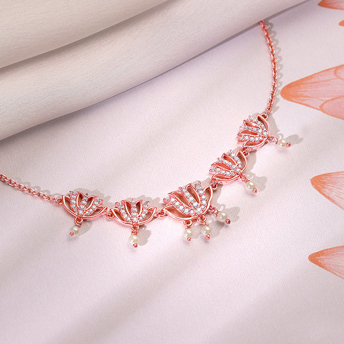 Rose Gold Saumya Alli Necklace