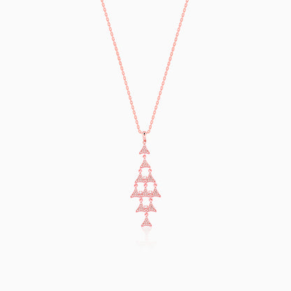 Rose Gold Baum Pendant With Link Chain