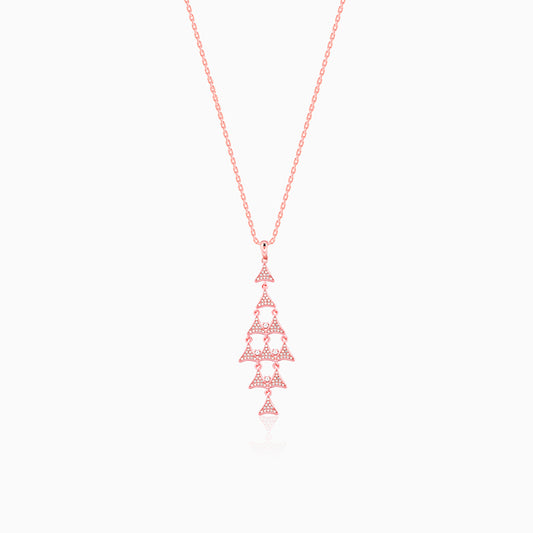 Rose Gold Baum Pendant With Link Chain