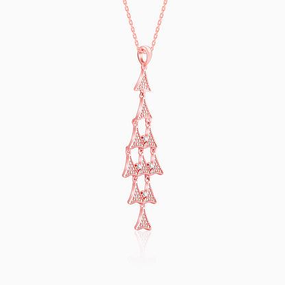 Rose Gold Baum Pendant With Link Chain