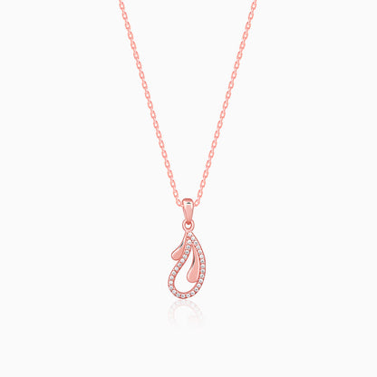 Rose Gold Specially You Pendant With Link Chain