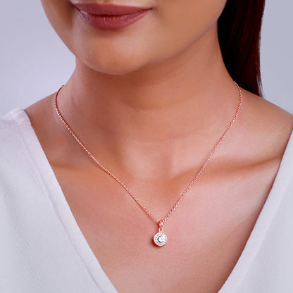 Rose Gold Most Precious Pendant With Link Chain