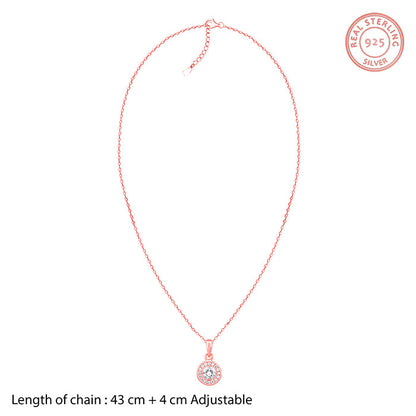 Rose Gold Most Precious Pendant With Link Chain