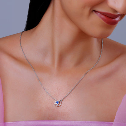 Silver Azure Reverie Necklace