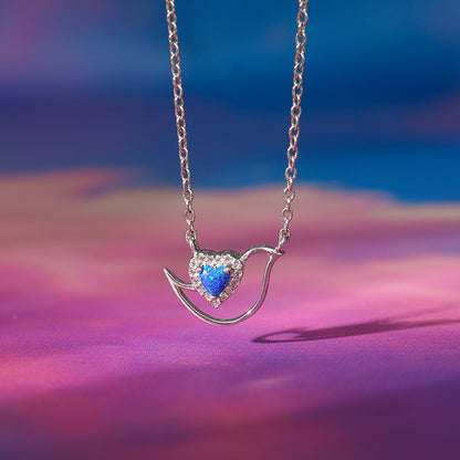 Silver Azure Reverie Necklace