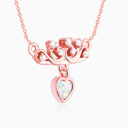 Rose Gold She The Achiever Pendant With Link Chain