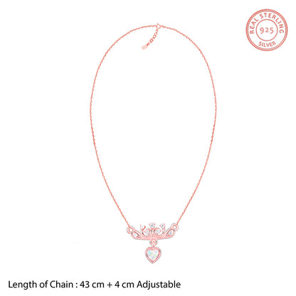 Rose Gold She The Achiever Pendant With Link Chain