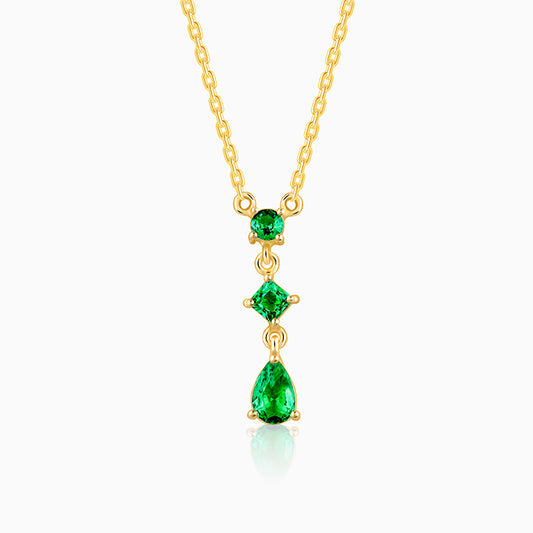 Golden Aurora Drop Necklace