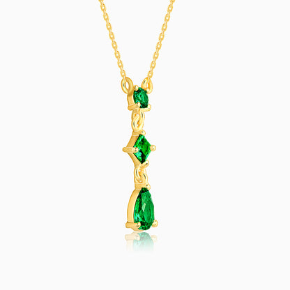 Golden Aurora Drop Necklace