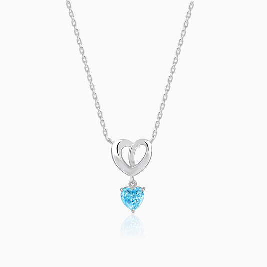 Silver Adore Love Pendant With Link Chain