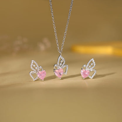 Silver Butterflies Desire Set