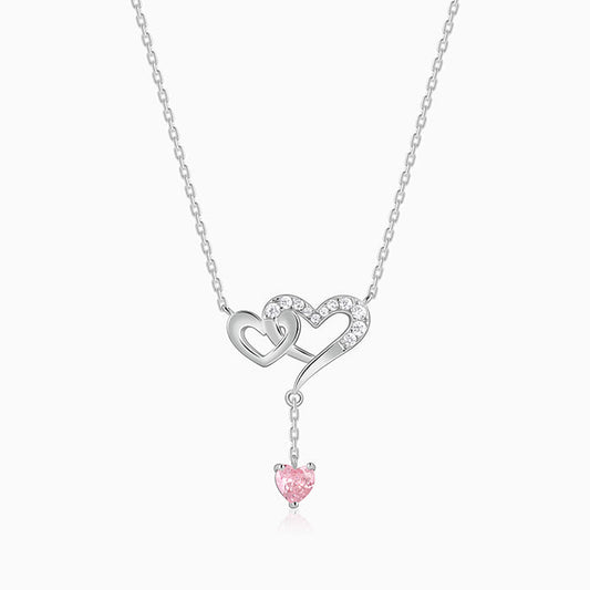 Silver Double Love Necklace