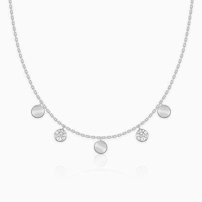 Silver Moonlit Charm Necklace