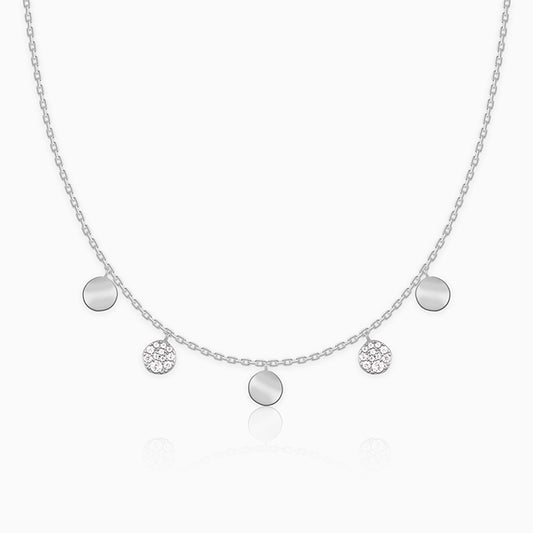 Silver Moonlit Charm Necklace