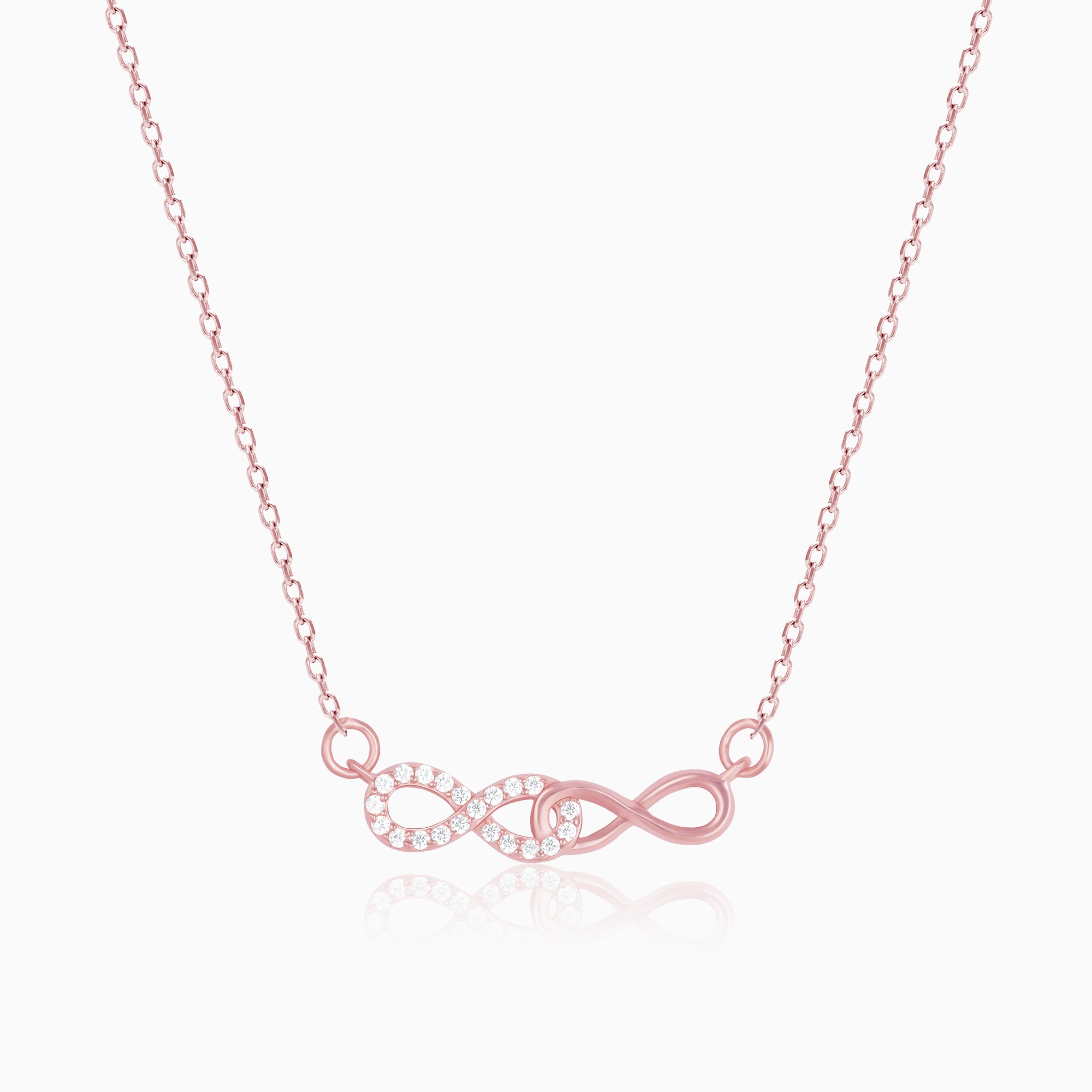 Rose gold sale infinity charm