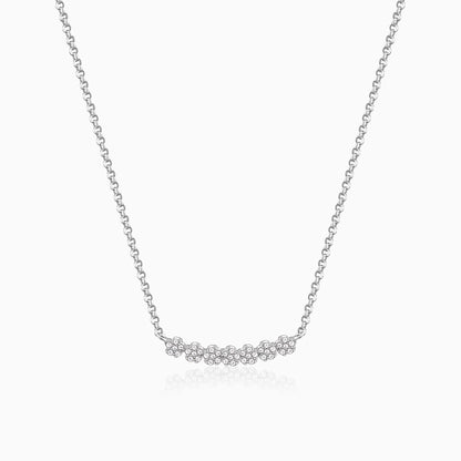 Anushka Sharma Silver Blooming Flower Necklace