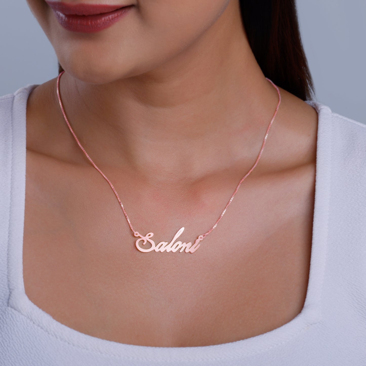 Rose Gold Personalised Eternal Necklace