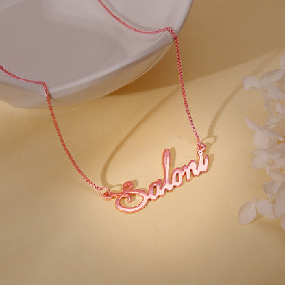 Rose Gold Personalised Eternal Necklace