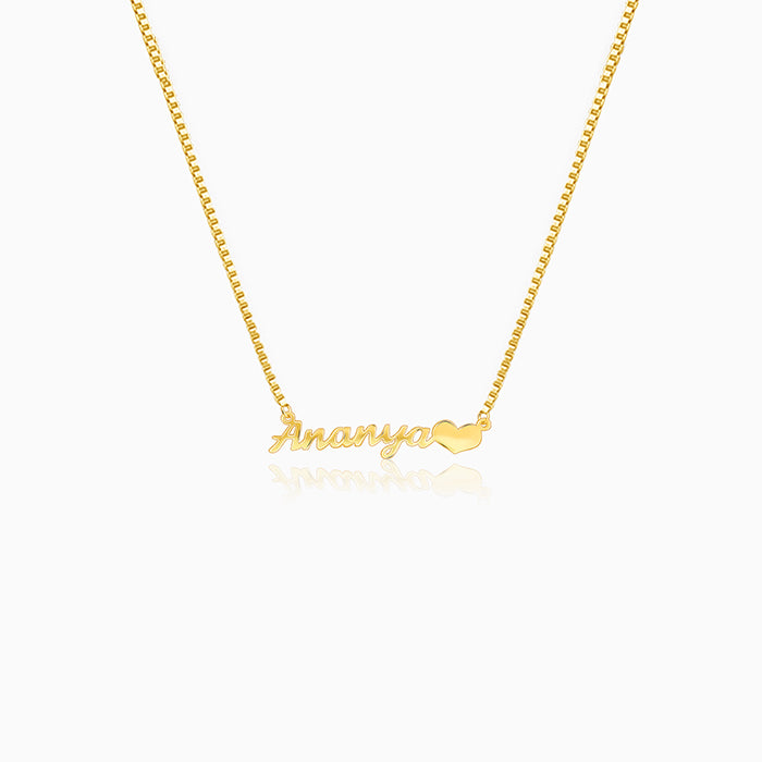 Golden Personalised Love Pendant