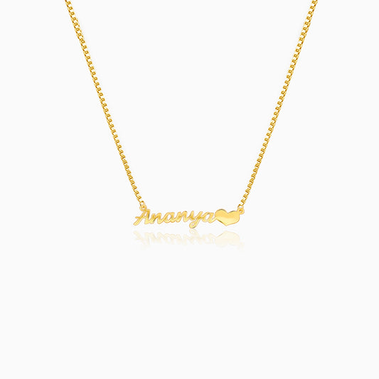 Golden Personalised Love Pendant