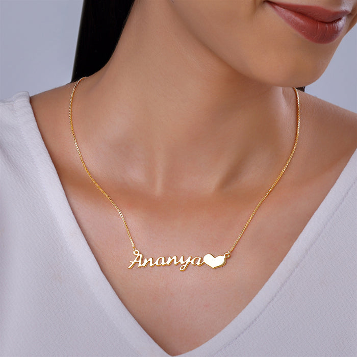 Golden Personalised Love Pendant