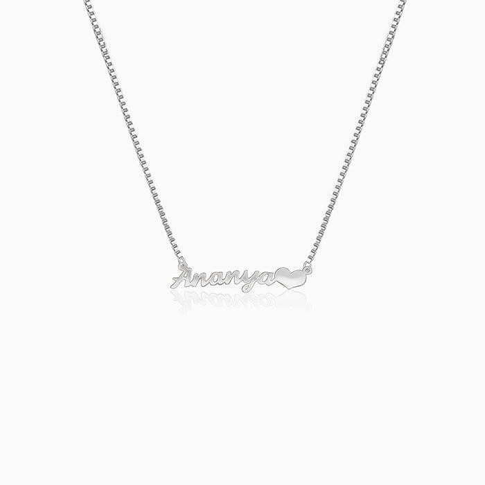 Silver Personalised Love Pendant