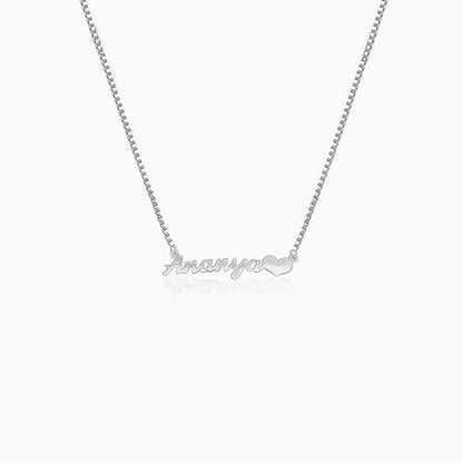 Silver Personalised Love Pendant