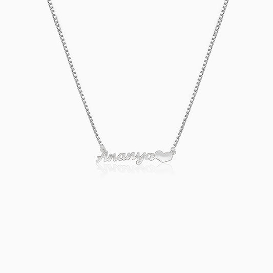 Silver Personalised Love Pendant