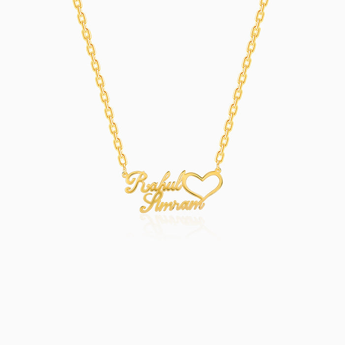 Golden Personalised Precious Sweetheart Pendant