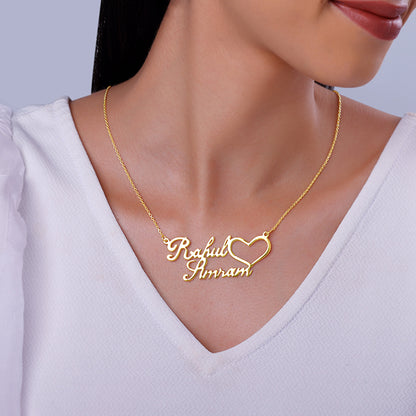 Golden Personalised Precious Sweetheart Pendant