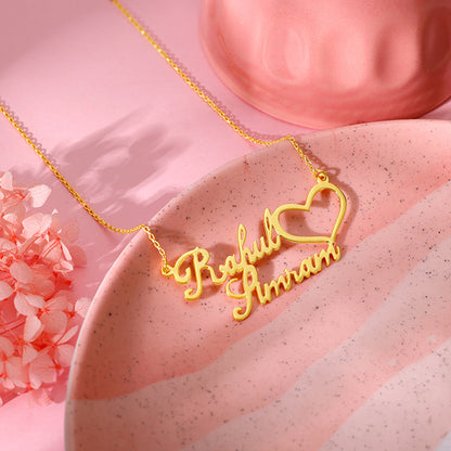 Golden Personalised Precious Sweetheart Pendant