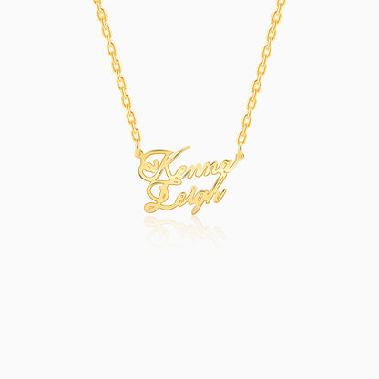 Golden Personalised Perfect Match Pendant