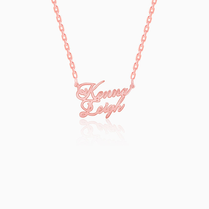 Rose Gold Personalised Perfect Match Pendant