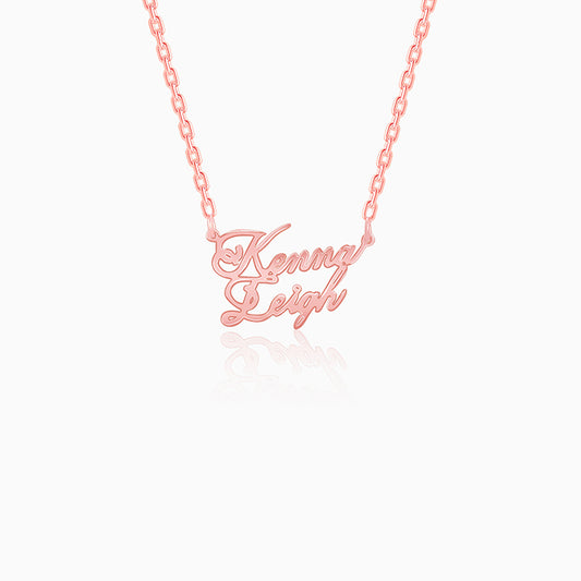 Rose Gold Personalised Perfect Match Pendant