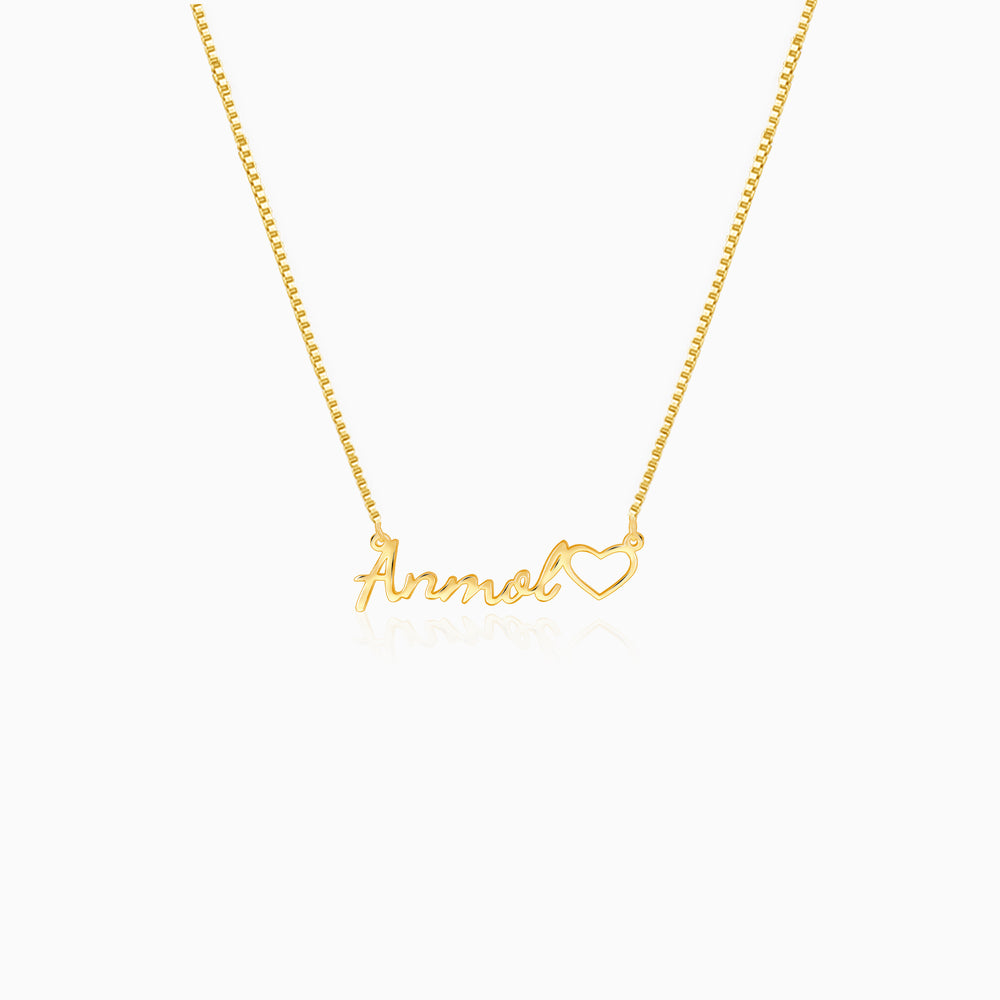 Golden Personalised Life Partner Pendant