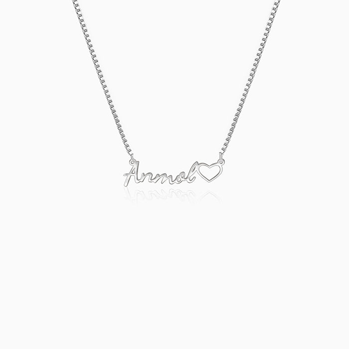 Silver Personalised Life Partner Pendant