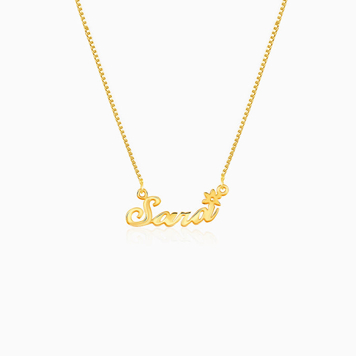 Golden Personalised Self Love Pendant