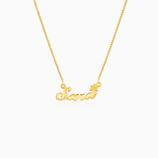 Golden Personalised Self Love Pendant