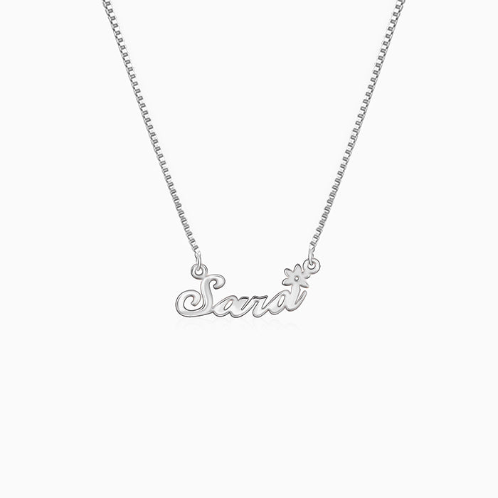 Silver Personalised Self Love Pendant