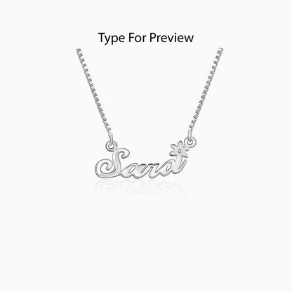 Silver Personalised Self Love Pendant