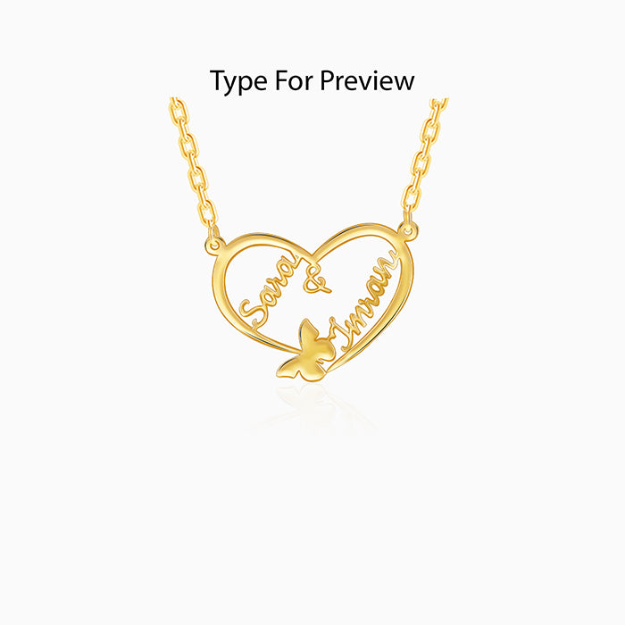 Gold Personalised Forever Yours Pendant