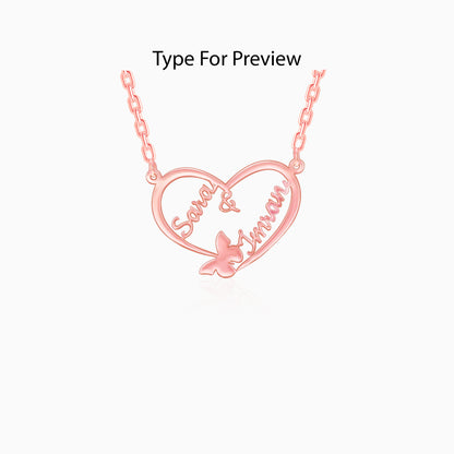 Rose Gold Personalised Forever Yours Pendant