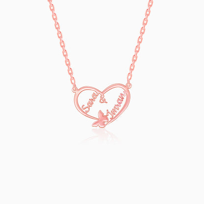 Rose Gold Personalised Forever Yours Pendant