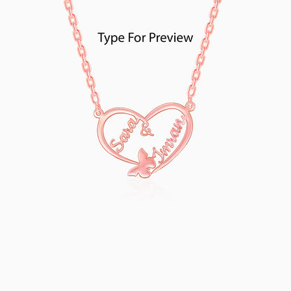 Rose Gold Personalised Forever Yours Pendant