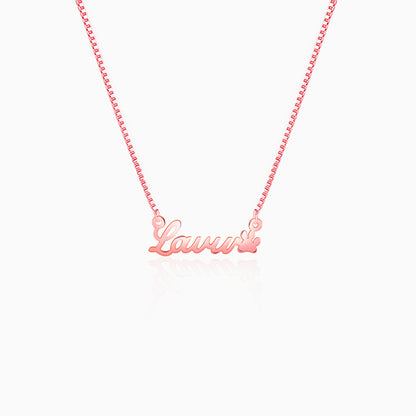 Rose Gold Personalised Dog Lover Necklace