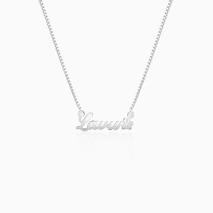 Silver Personalised Dog Lover Necklace