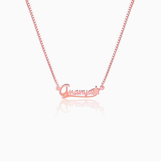 Rose Gold Personalised Star Necklace