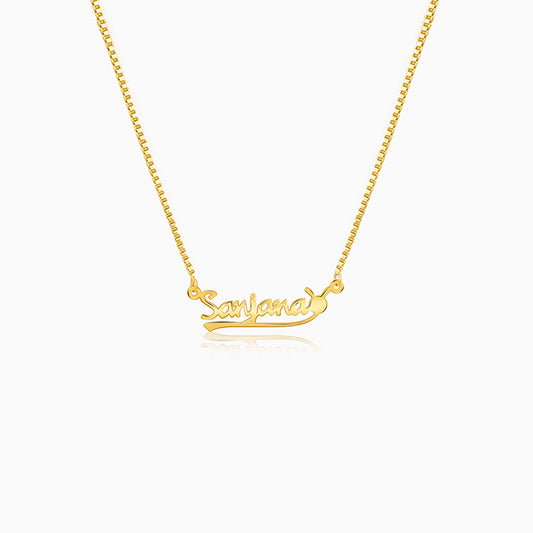 Golden Personalised Bunny Necklace