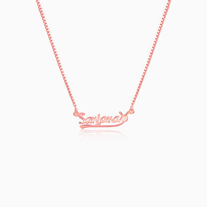 Rose Gold Personalised Bunny Necklace