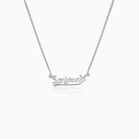 Silver Personalised Bunny Necklace